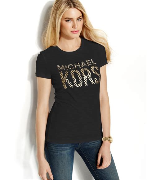 michael kors t-shirt logo|michael kors t shirt women's.